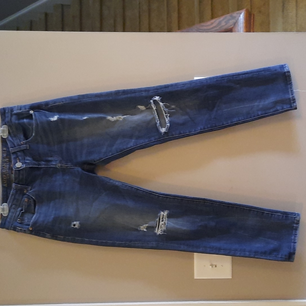 32x32 Men's American Eagle 360 Flex Dark Wash Jeans - Skinny.